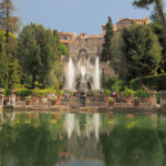 Veduta di Villa d'Este con al centro la Fontana dell'Organo